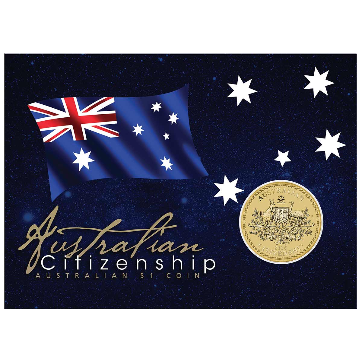 Australia Citizenship 2026 $1 Brilliant Uncirculated Coin - Image 3