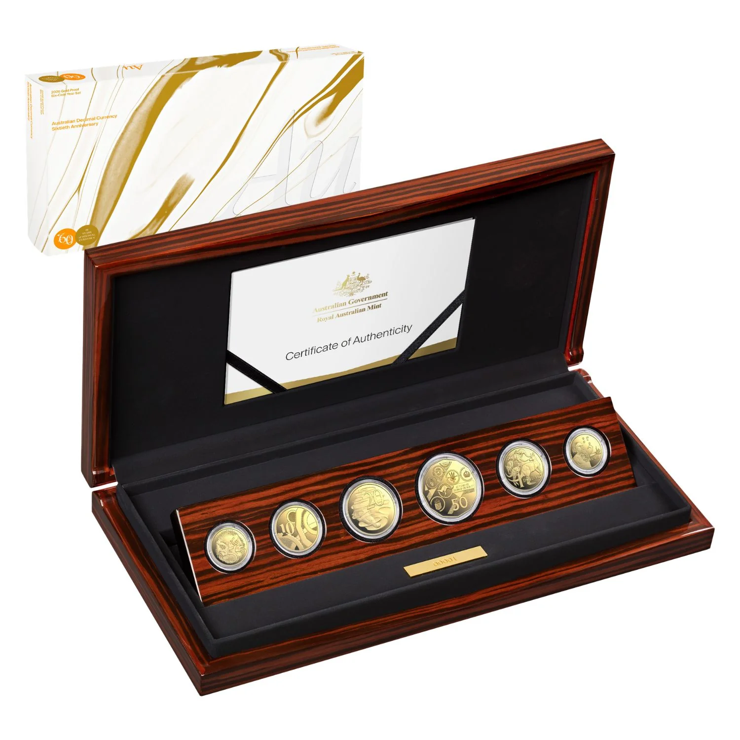 Australia Decimal Currency 60th Anniversary 2026 Gold Proof 6-Coin Set - Image 3