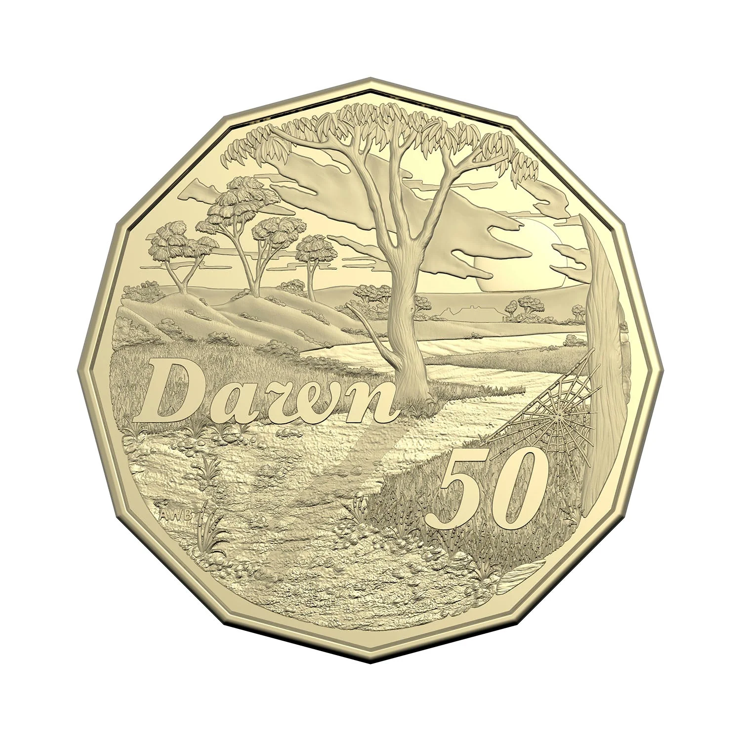 Australia Dorothea Mackellar - Dawn 2025 50c Stamp & Coin Cover - Image 2