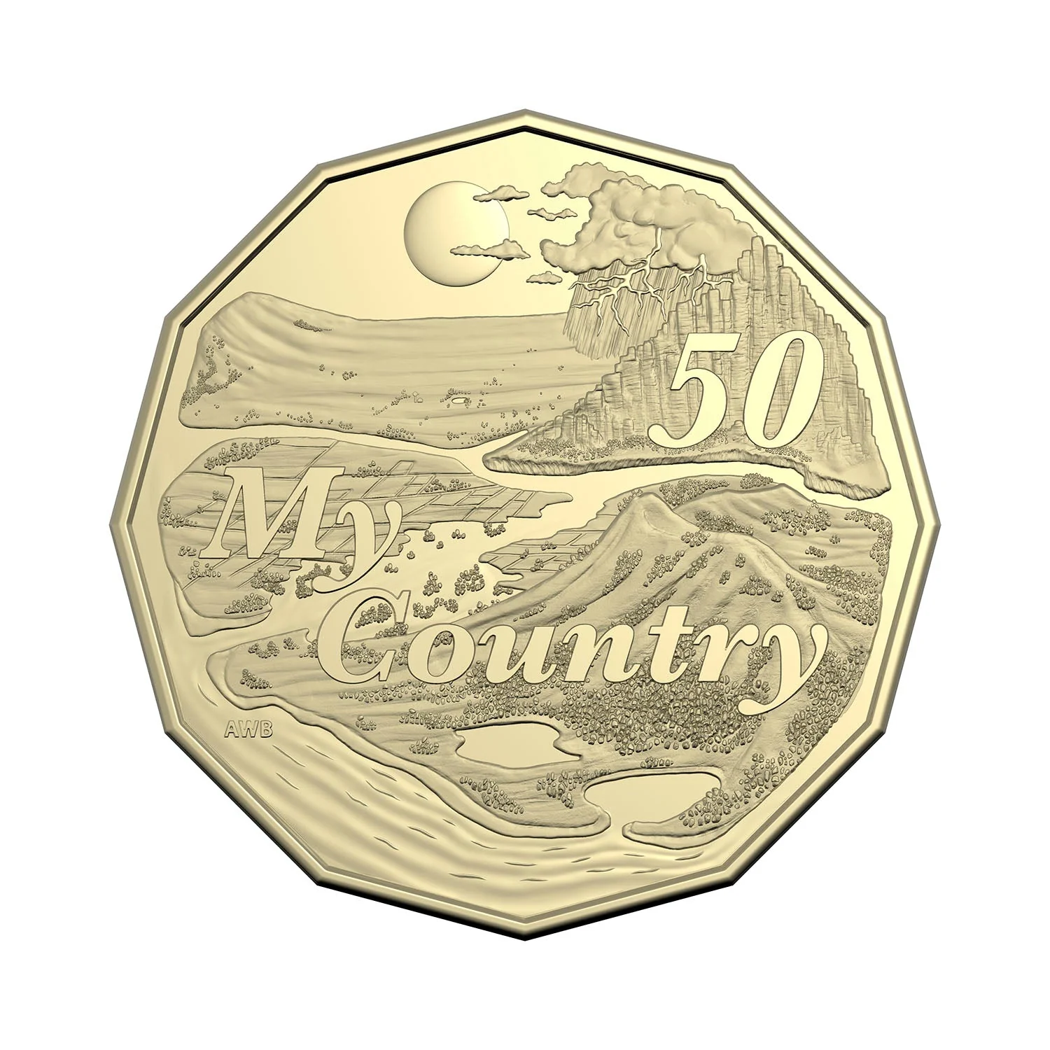 Australia Dorothea Mackellar - My Country 2025 50c Stamp & Coin Cover - Image 2