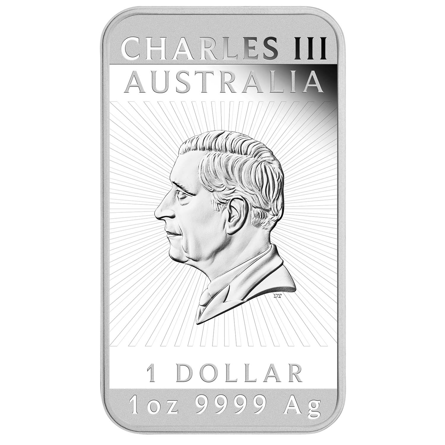 Australia Dragon 2025 $1 1oz Silver Proof Rectangular Coin - Image 2