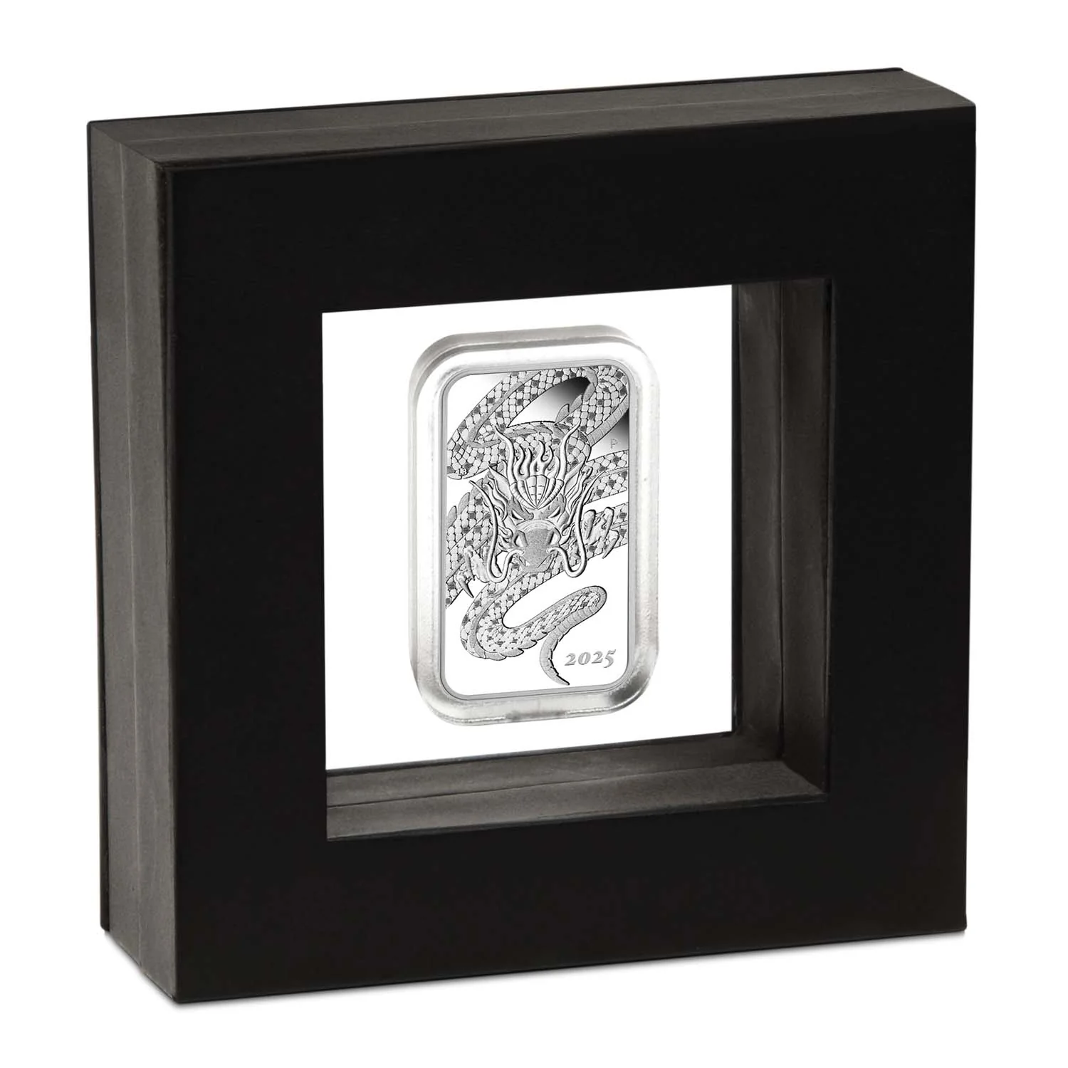Australia Dragon 2025 $1 1oz Silver Proof Rectangular Coin - Image 3