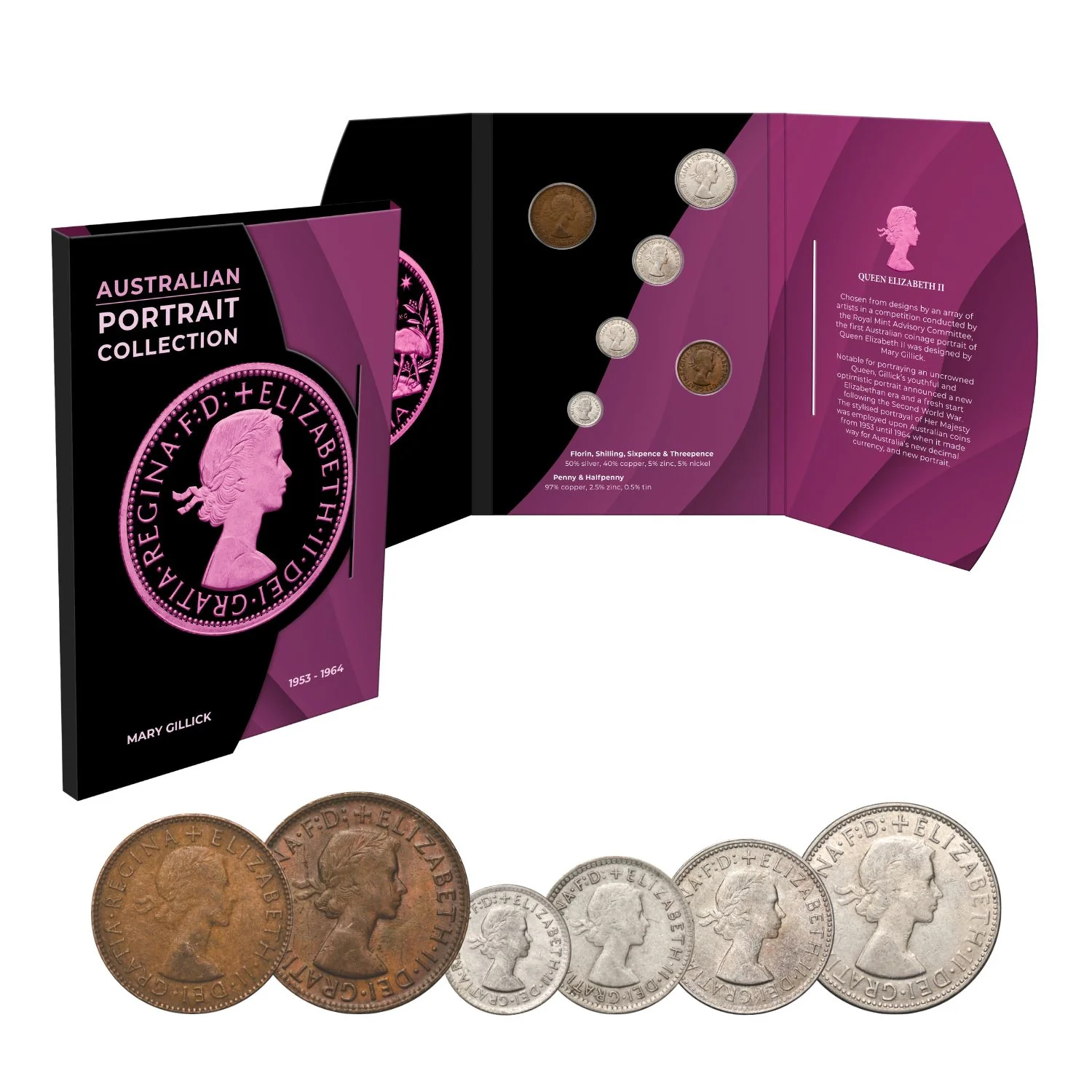 Australia Elizabeth II & Charles III 1953-2026 Portraits Collection 39-Coin Bundle - Image 2