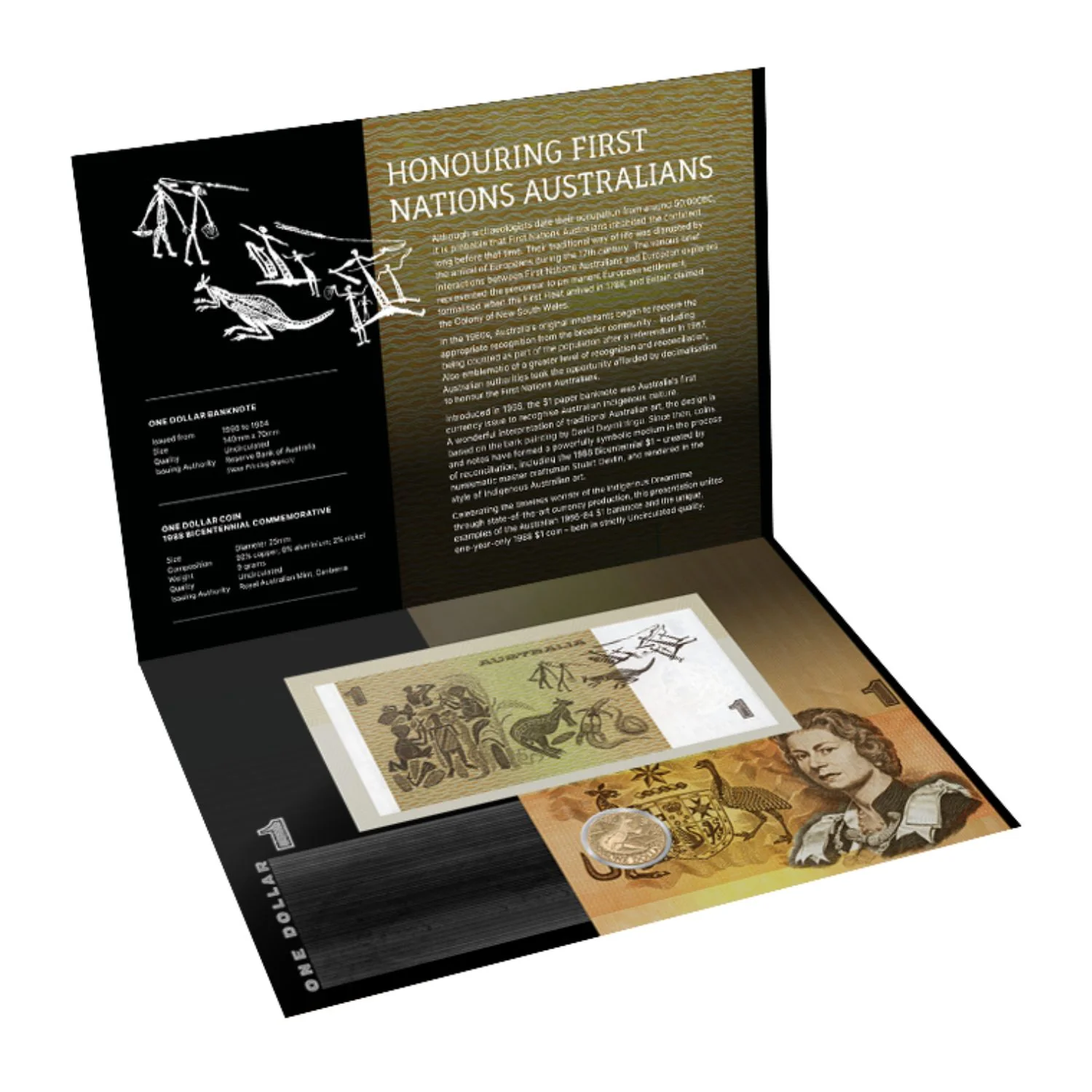 Australia First Nations $1 Uncirculated Note & Coin Pack - Image 2