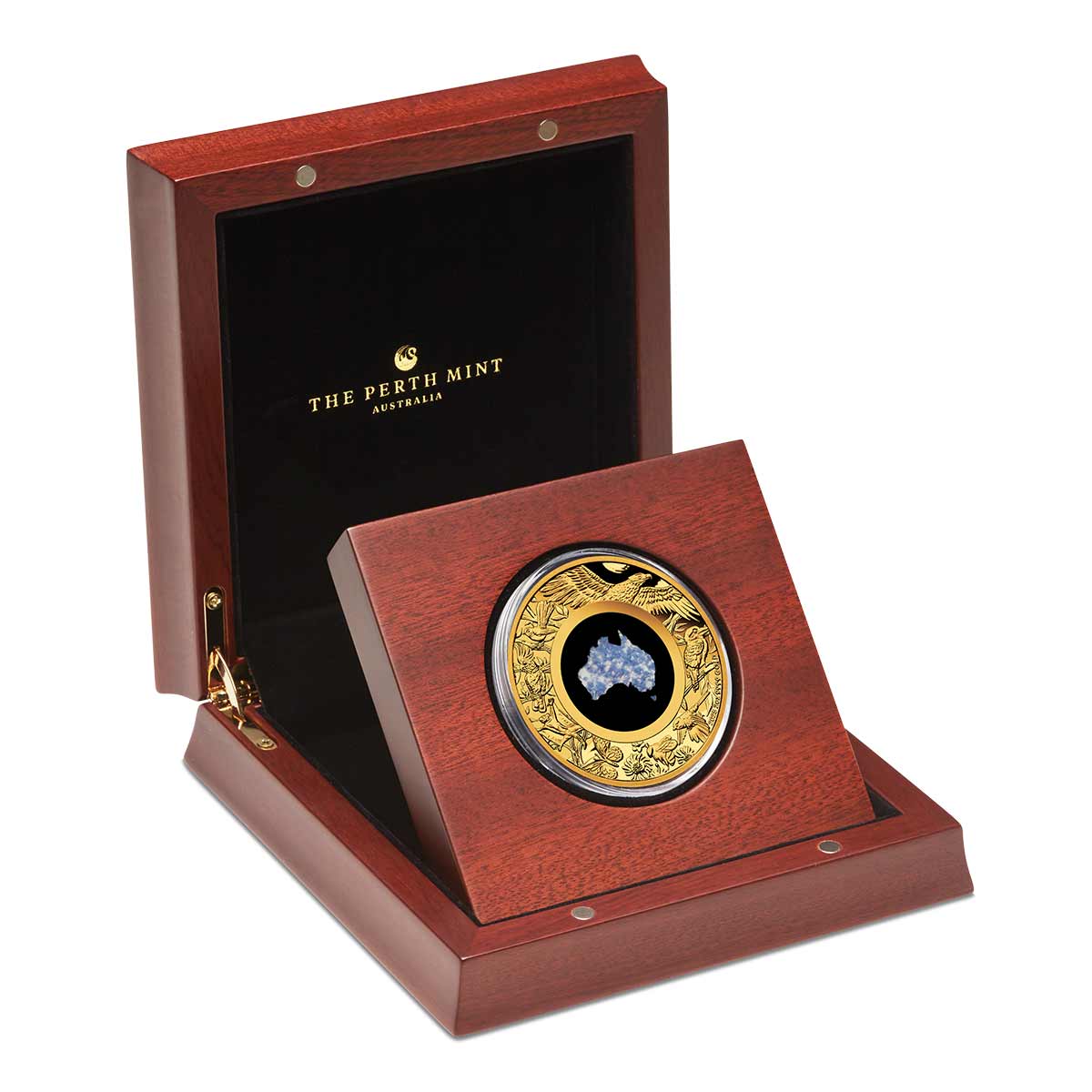 Australia Great Southern Land 2025 $200 Blue Lepidolite 2oz Gold Proof Coin - Image 3