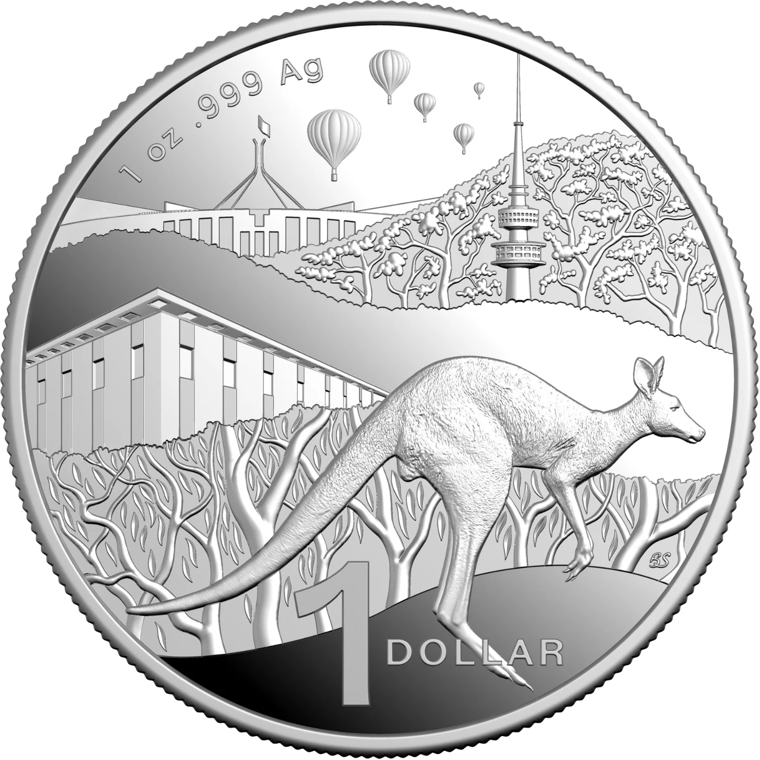 Australia Kangaroo 2025 $1 1oz Silver Proof Coin - Image 2