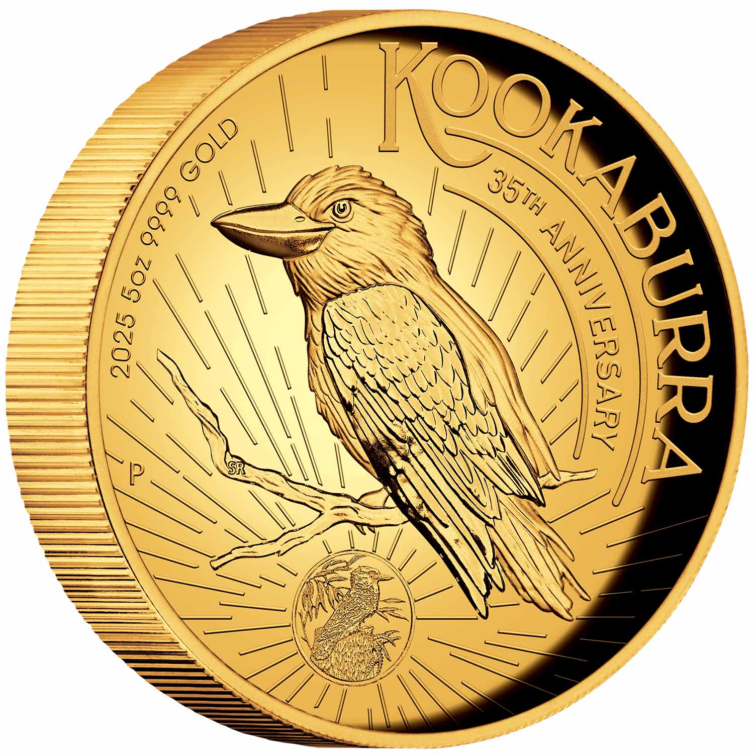 Australia Kookaburra 35th Anniversary 2025 $500 High Relief 5oz Gold Proof Coin