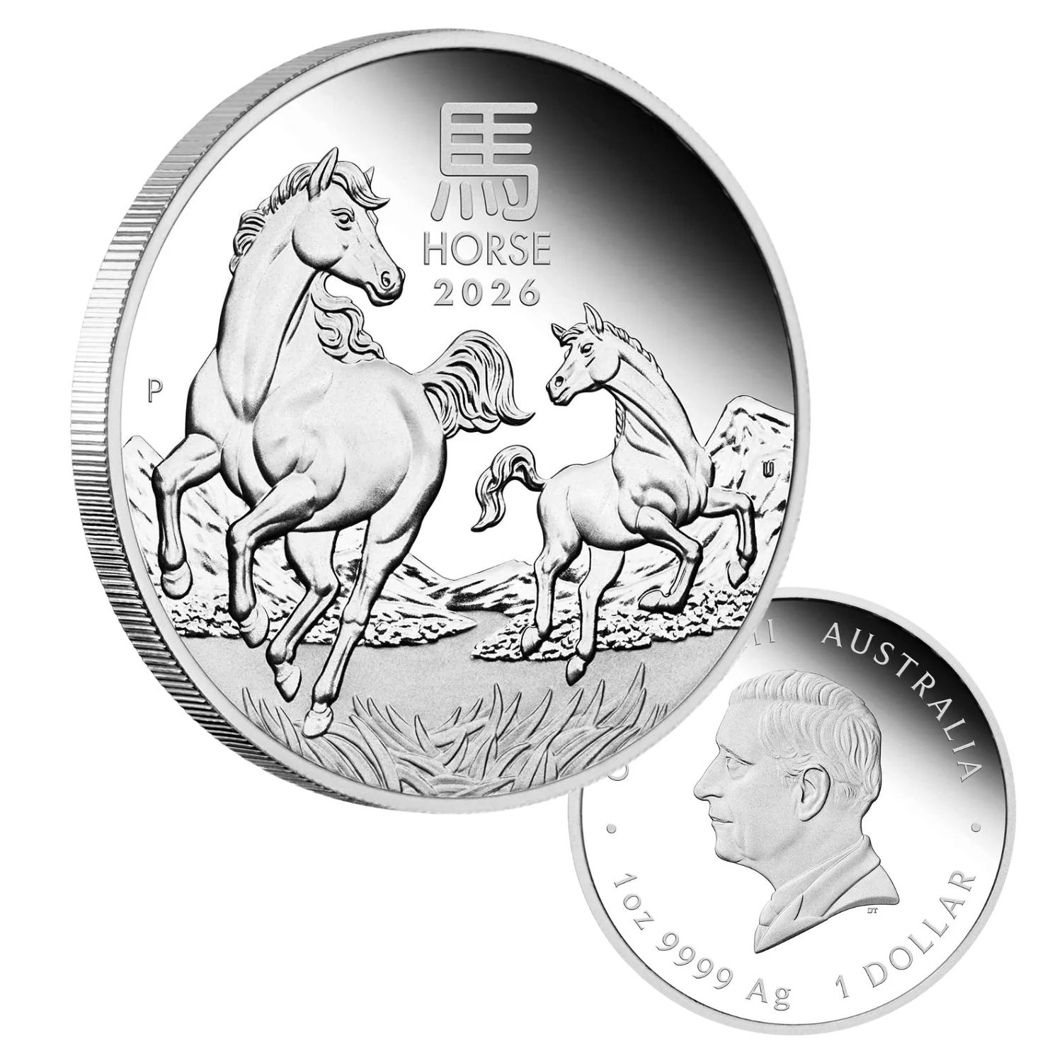 Australia Lunar Year of the Horse 2026 $1 1oz Silver Proof Coin