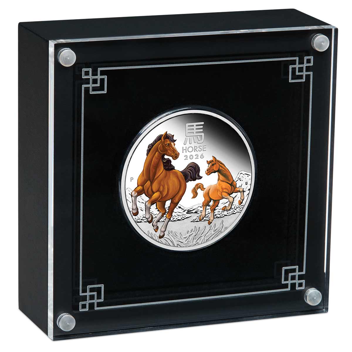 Australia Lunar Year of the Horse 2026 $1 Colour 1oz Silver Proof Coin - Image 3