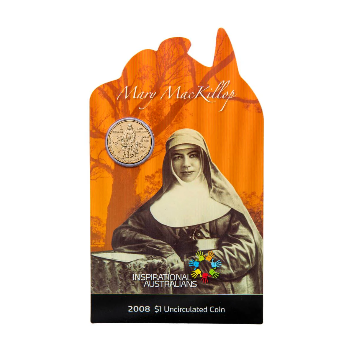 Australia Mary MacKillop 2008 $1 Aluminium-Bronze Uncirculated Coin - Image 3