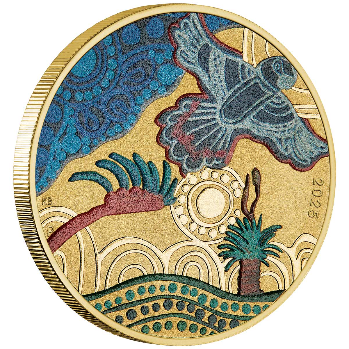 Australia Ngana Nyitting 2025 $1 Black Cockatoo Al-Br Stamp & Coin Cover - Image 2