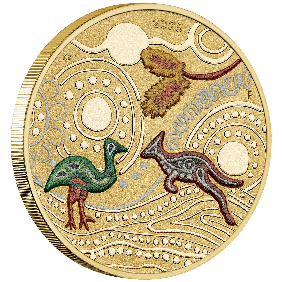 Australia Ngana Nyitting 2025 $1 Green Emu Al-Br Stamp & Coin Cover - Image 2