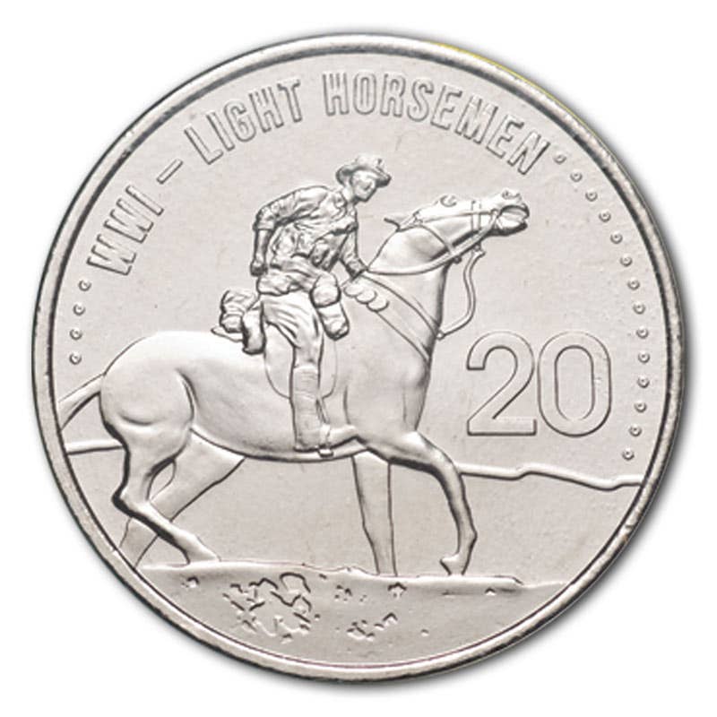 Australia 2015 20c Light Horseman Cupro-Nickel Uncirculated Coin