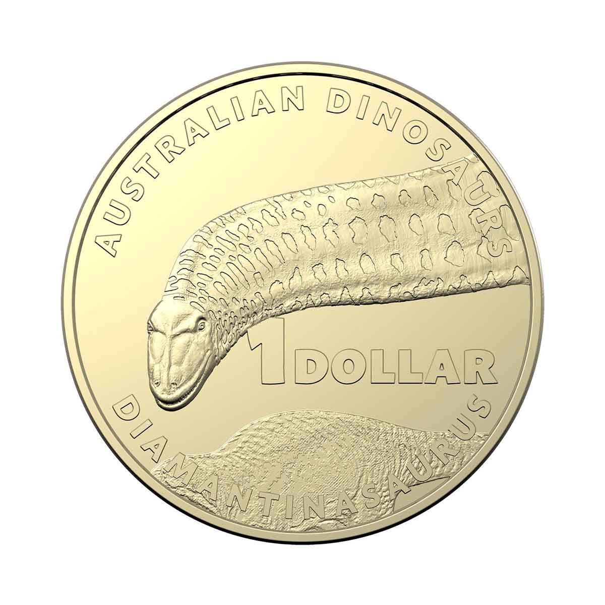Australia 2022 $1 Dinosaurs Aluminium-Bronze Uncirculated 4-Coin Set - Image 3