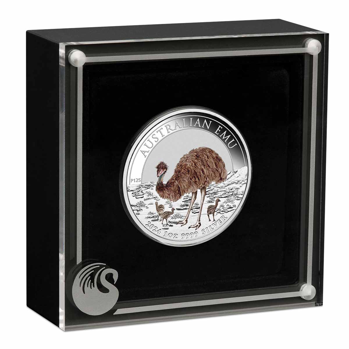 Australian Emu 2024 $1 Colour 1oz Silver Brilliant Uncirculated Coin - Image 3