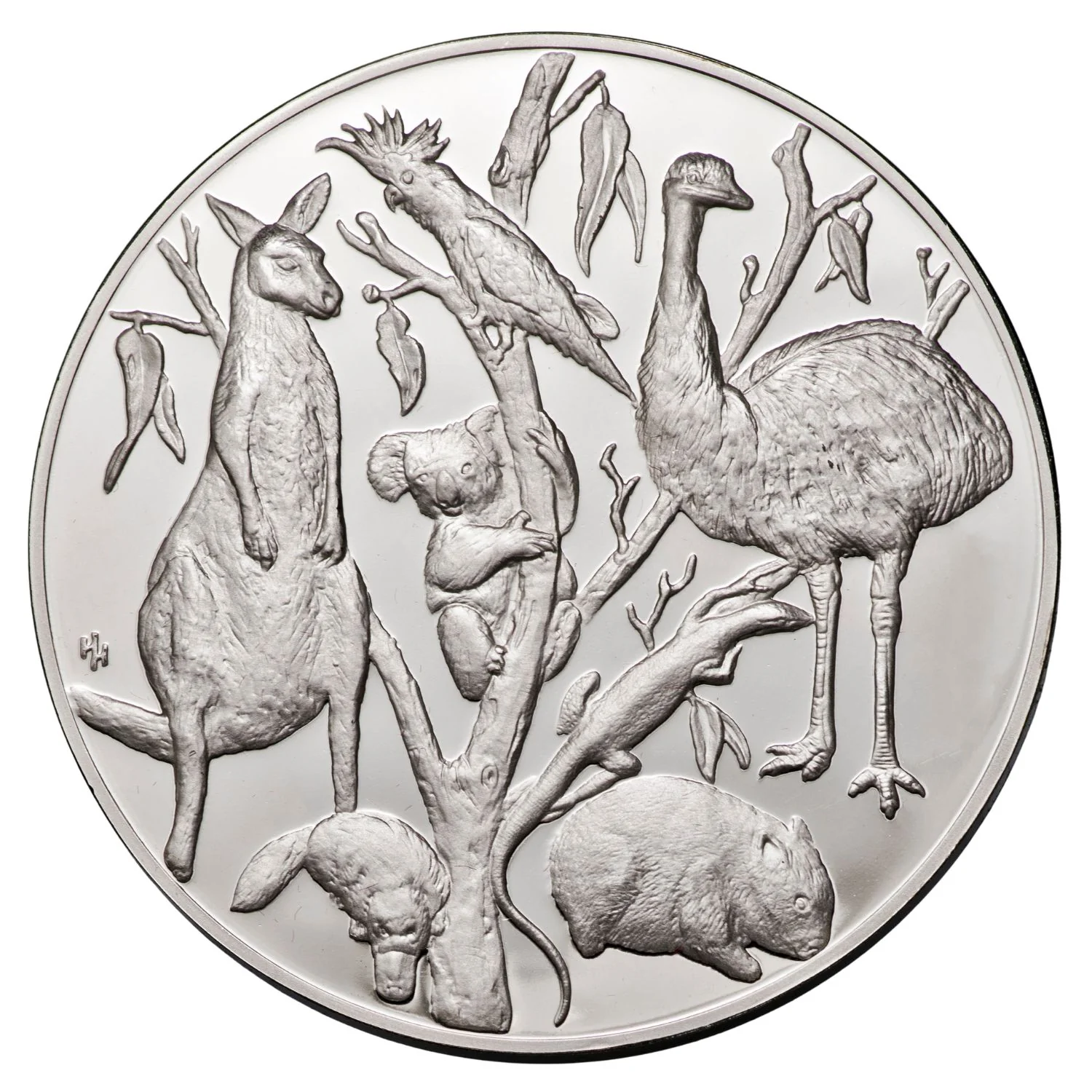 1988 Australian International Coin Fair Holey Dollar 175th Anniversary 5oz Silver Medallion - Image 2