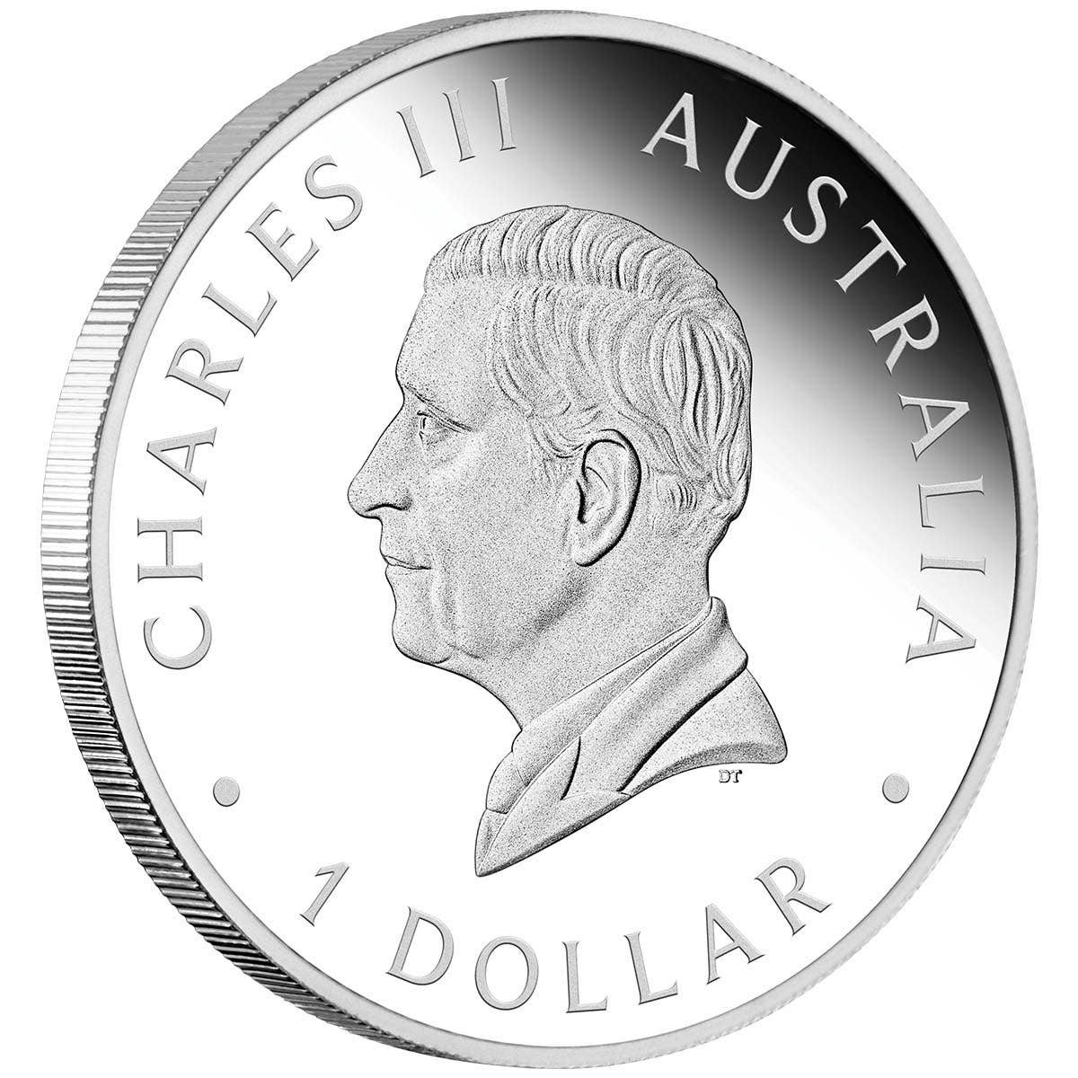 Australian Kangaroo 2024 $1 1oz Silver Proof Coin - Image 2