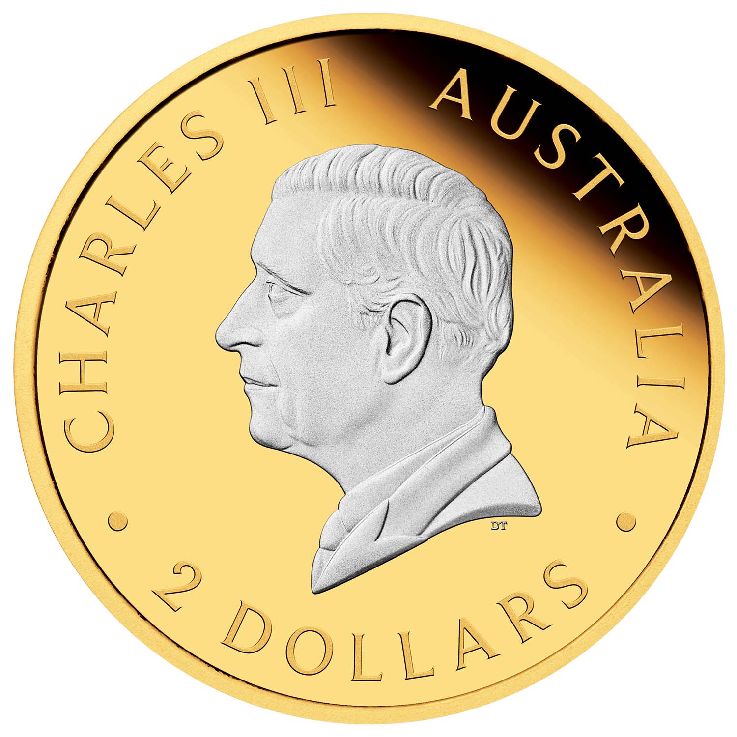 Australia Kangaroo 2025 $2 Gold-plated 2oz Silver Proof Coin - Image 2