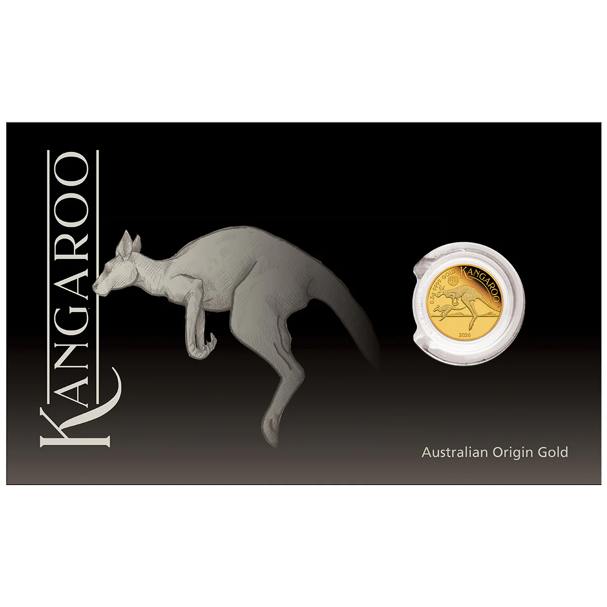 Australia Kangaroo 2026 $2 Mini Roo 0.5g Gold Proof Coin - Image 3