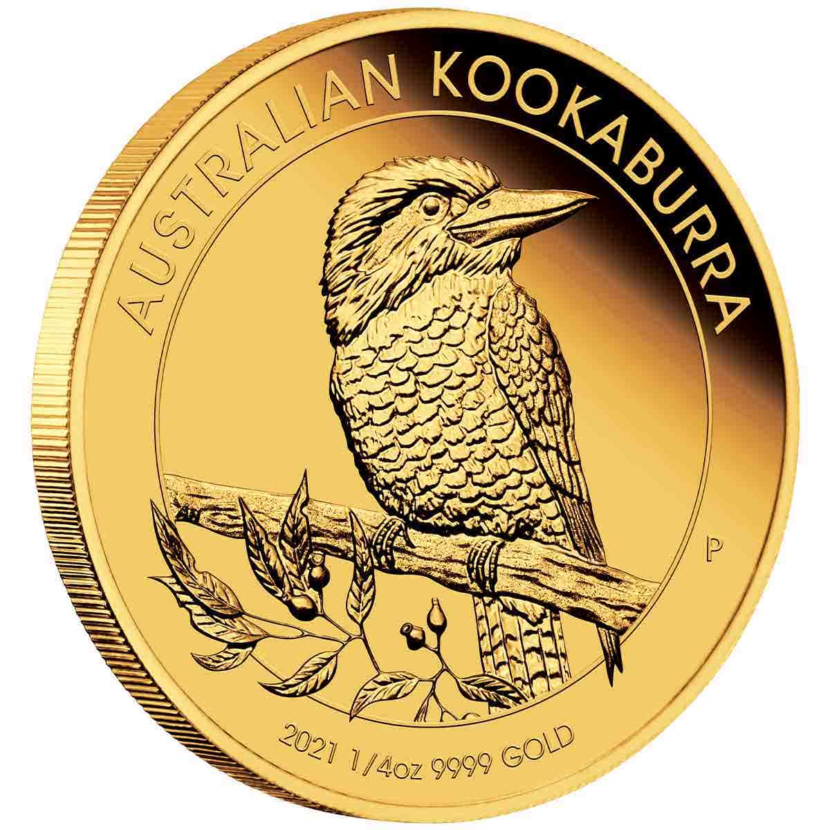 Australian Kookaburra 2021 $25 1/4oz Gold Proof Coin