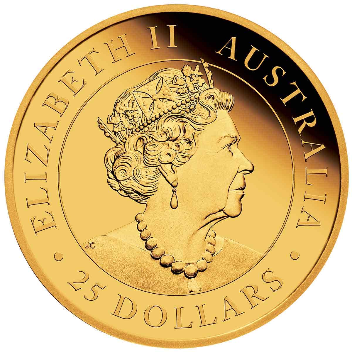 Australian Kookaburra 2021 $25 1/4oz Gold Proof Coin - Image 5