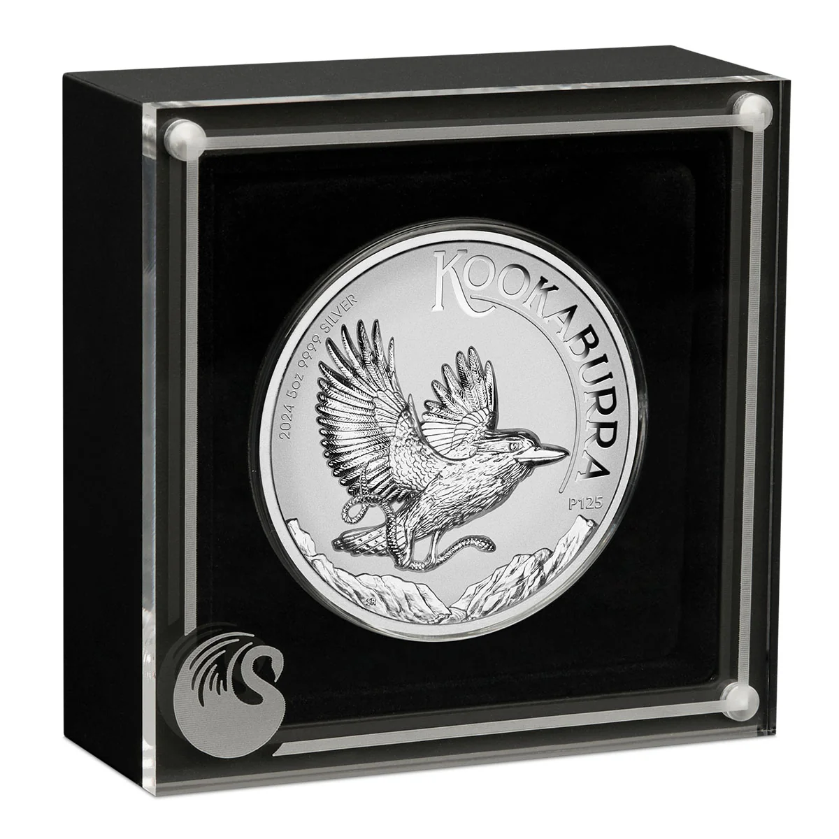Australia Kookaburra 2024 $8 High Relief Incuse 5oz Silver Proof Coin - Image 3