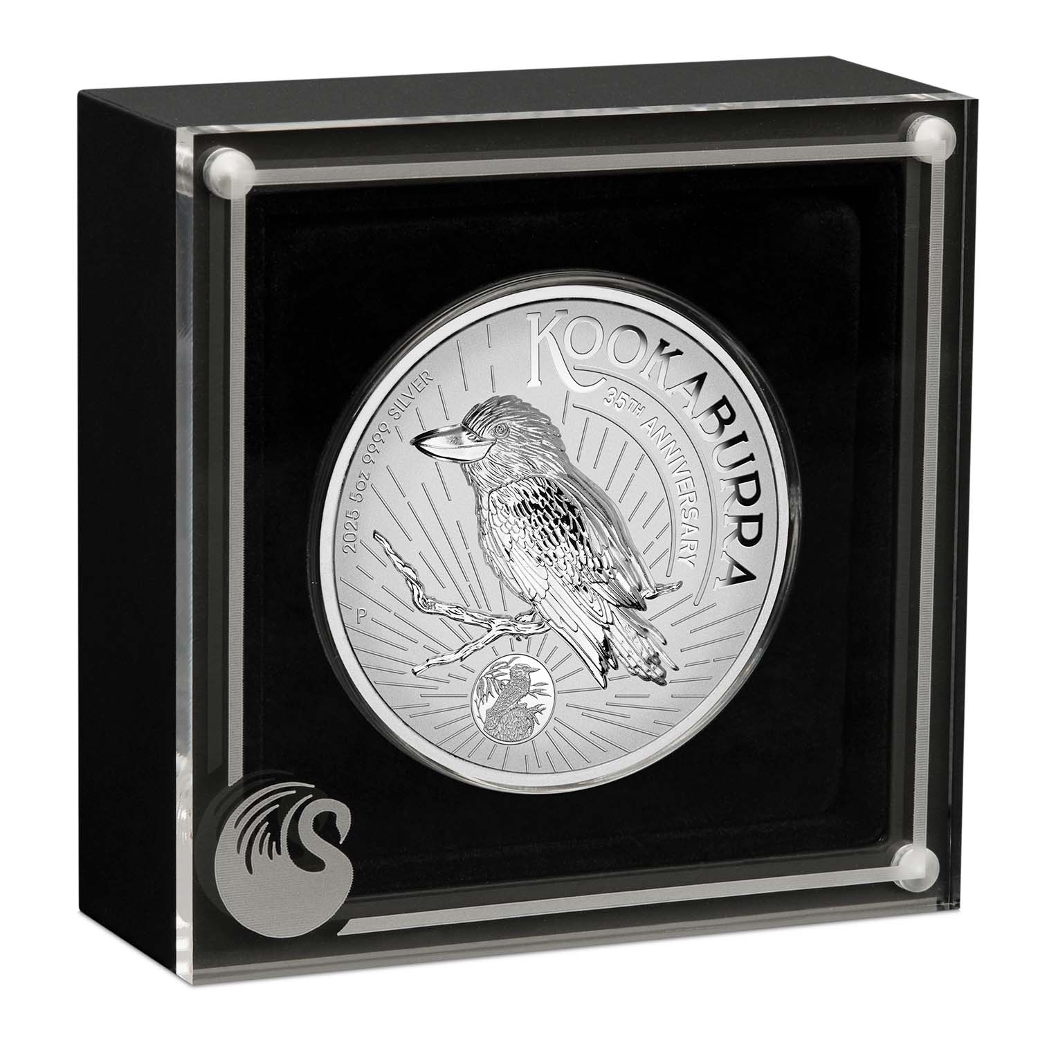 Australia Kookaburra 35th Anniversary 2025 $8 Incuse 5oz Silver Coin - Image 3