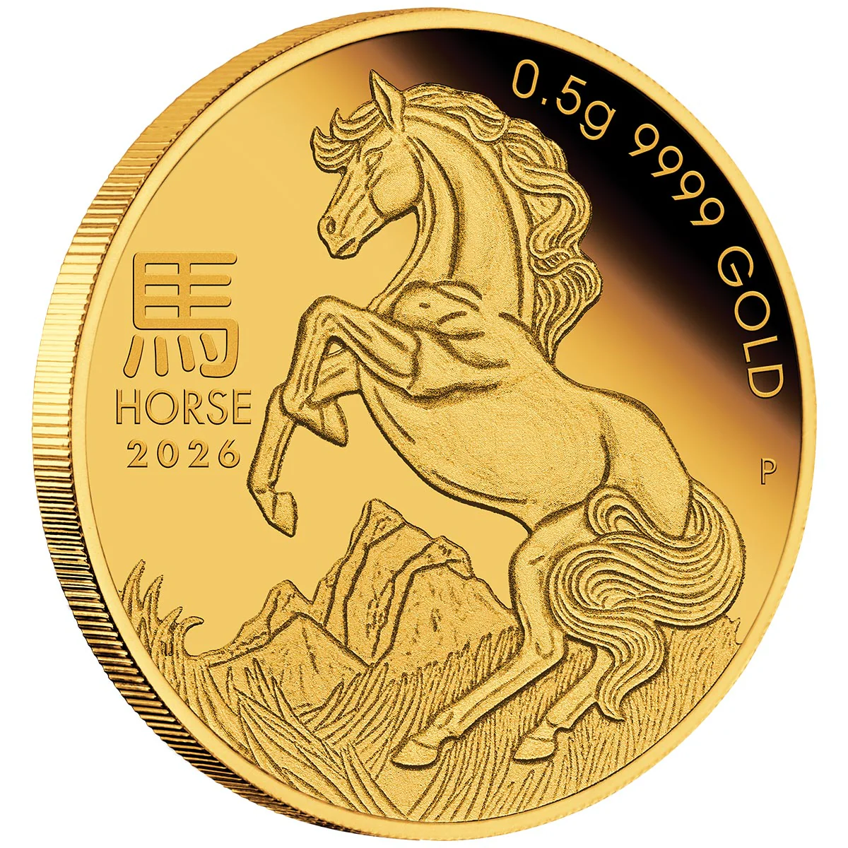 Australia Lunar Year of the Horse 2026 $2 0.5g Gold Proof Coin - Image 2