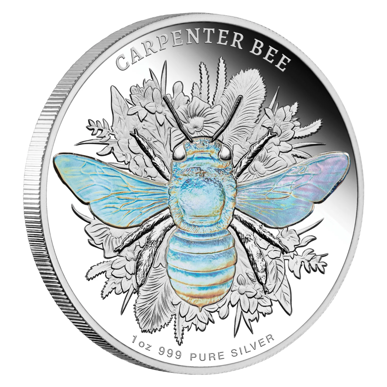 Australian Native Bees 2026 $2 Carpenter Bee Hologram 1oz Silver Proof Coin - Image 2