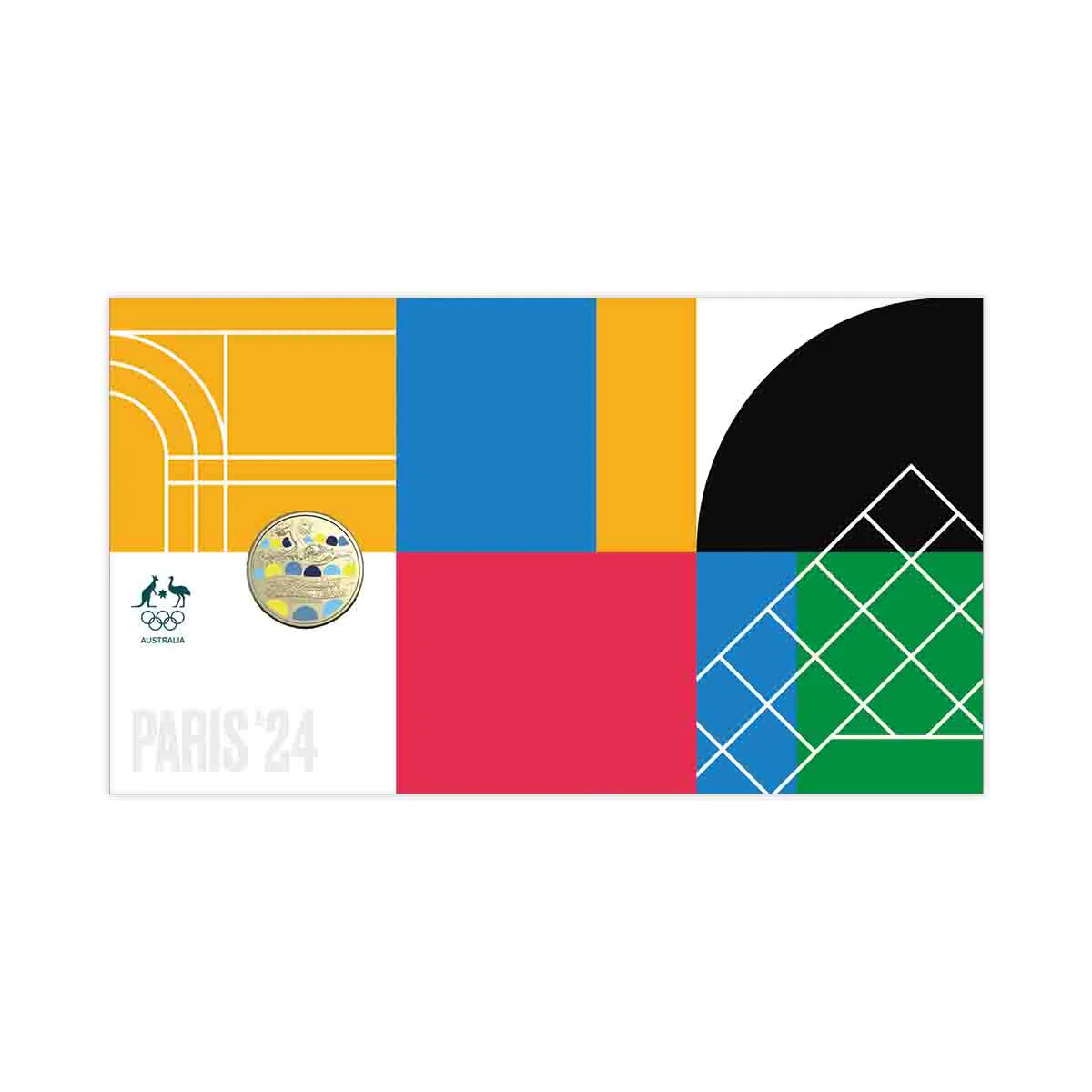 Australian Olympic Team 2024 $1 Stamp & Coin Cover - Image 3