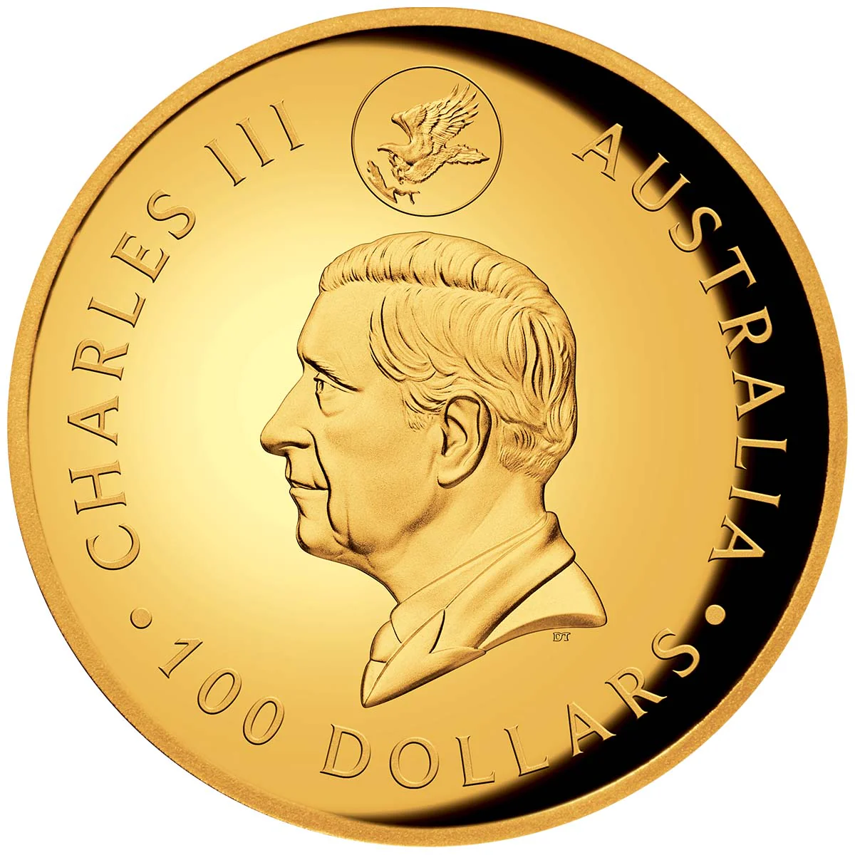 Australian Wedge-Tailed Eagle 10th Anniversary 2024 $100 1oz Gold Proof High Relief Coin - Image 2