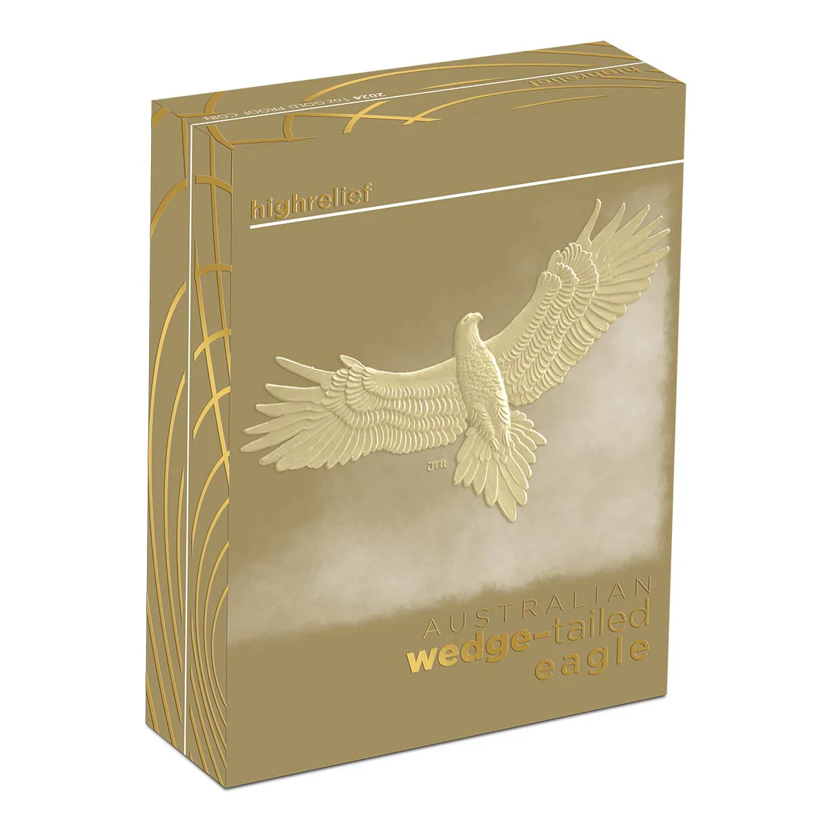 Australian Wedge-Tailed Eagle 10th Anniversary 2024 $100 1oz Gold Proof High Relief Coin - Image 4