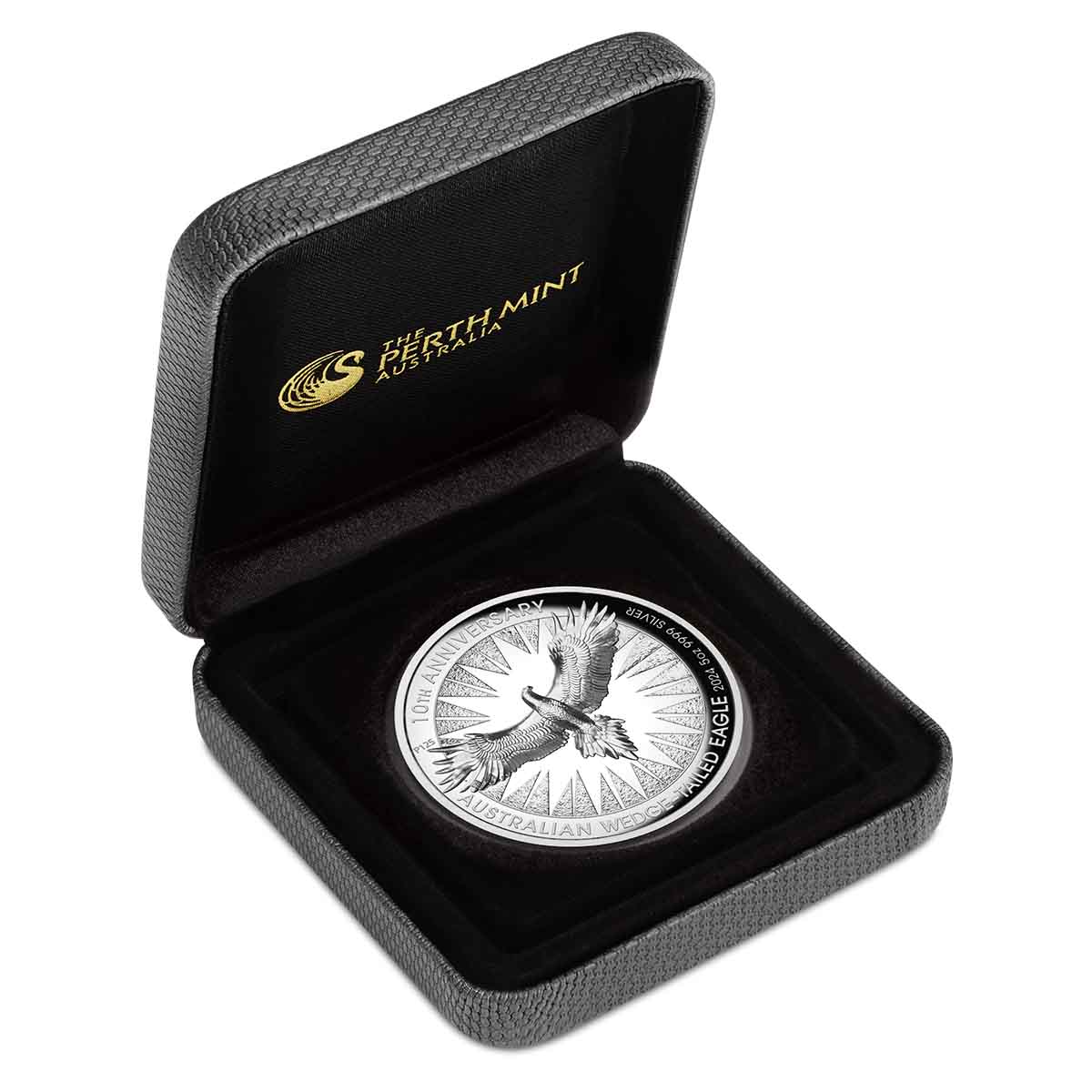 Australian Wedge-Tailed Eagle 10th Anniversary 2024 $8 5oz Silver Proof High Relief Coin - Image 3