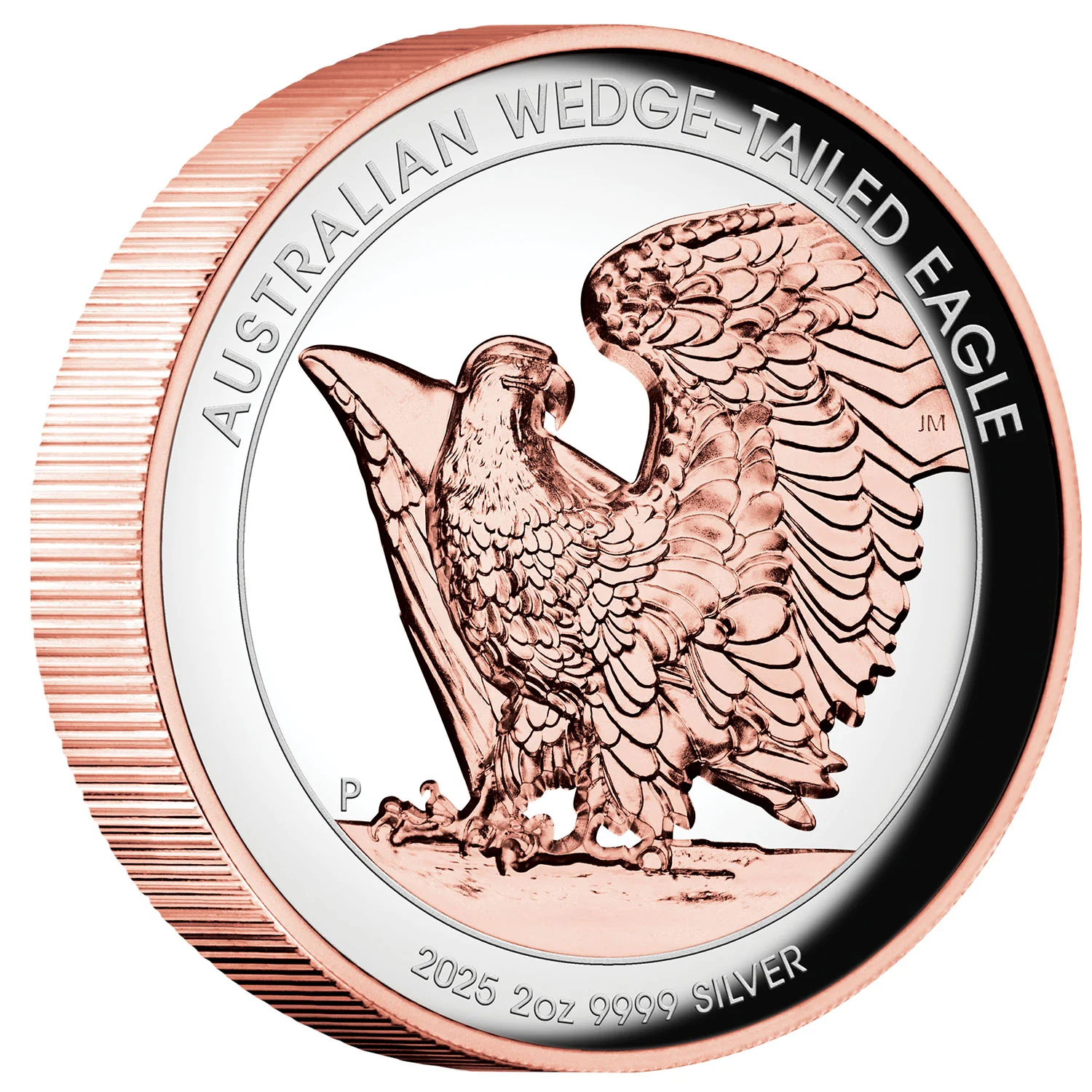 Australia Wedge-tailed Eagle 2025 $2 Ultra High Relief Rose Gold-plated 2oz Silver Proof Coin