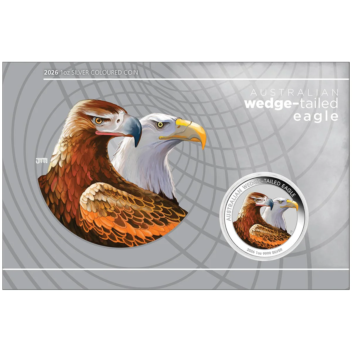 Australia Wedge-tailed Eagle 2026 $1 Colour 1oz Silver Uncirculated Coin - Image 3