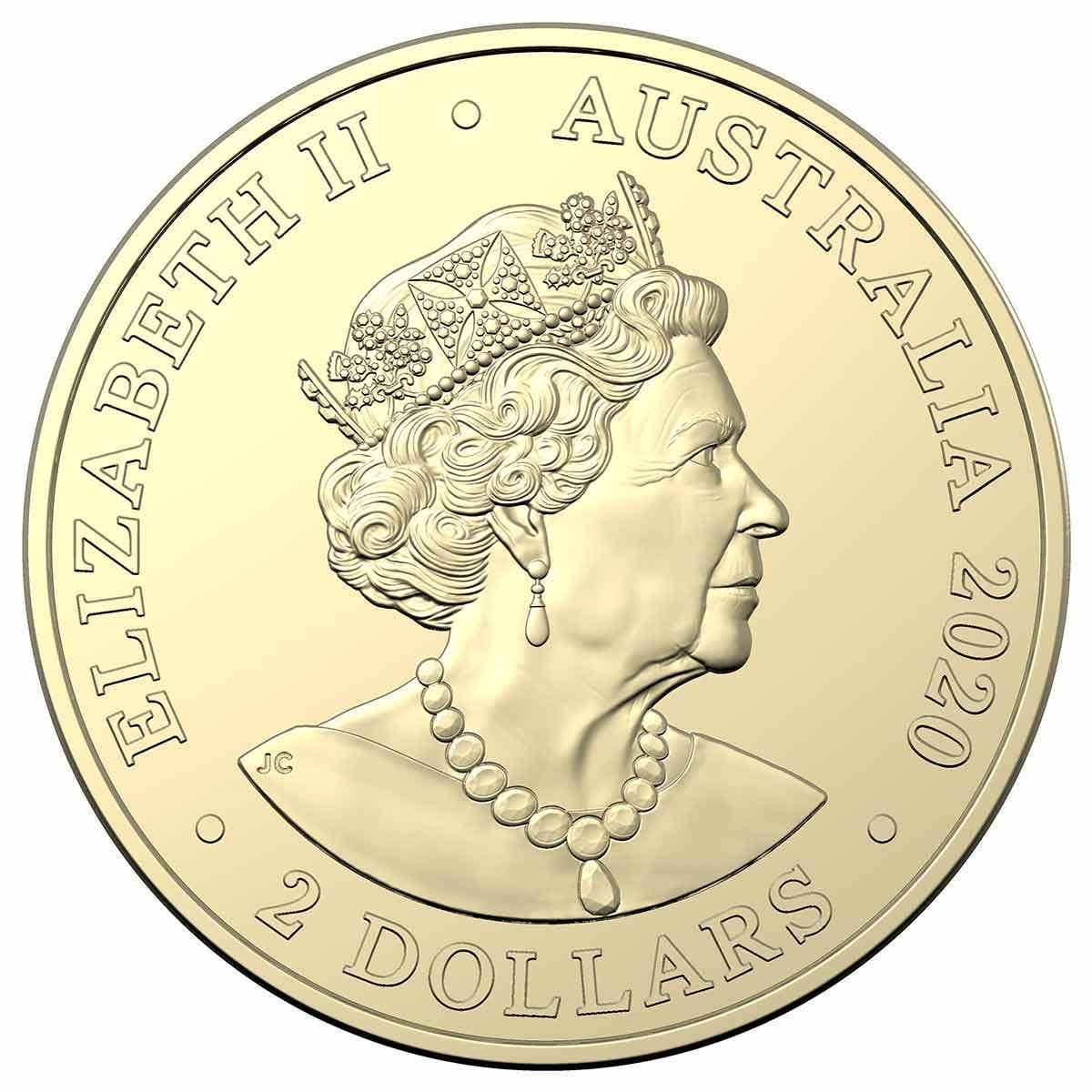 Australia Firefighters 2020 $2 C Mintmark Colour Aluminium-Bronze Uncirculated Coin - Image 2