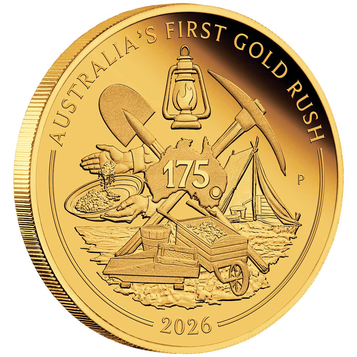 Australia First Gold Rush 175th Anniversary 2026 $25 1/4oz Gold Proof Coin - Image 3