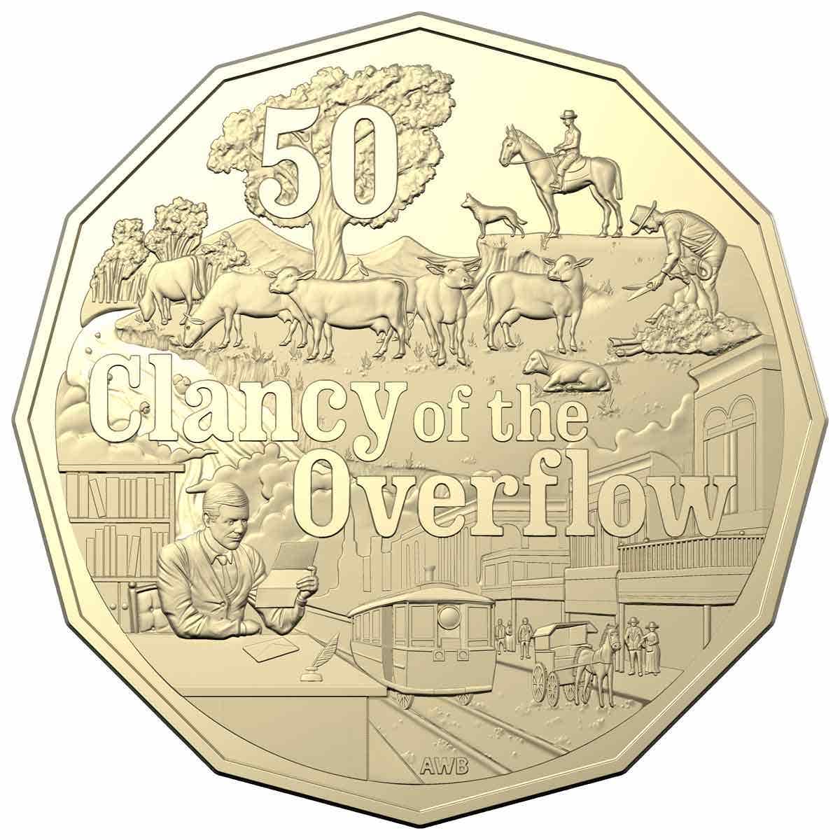 Banjo Paterson 2020 50c Aluminium-Bronze Uncirculated 3-Coin Set - Image 4