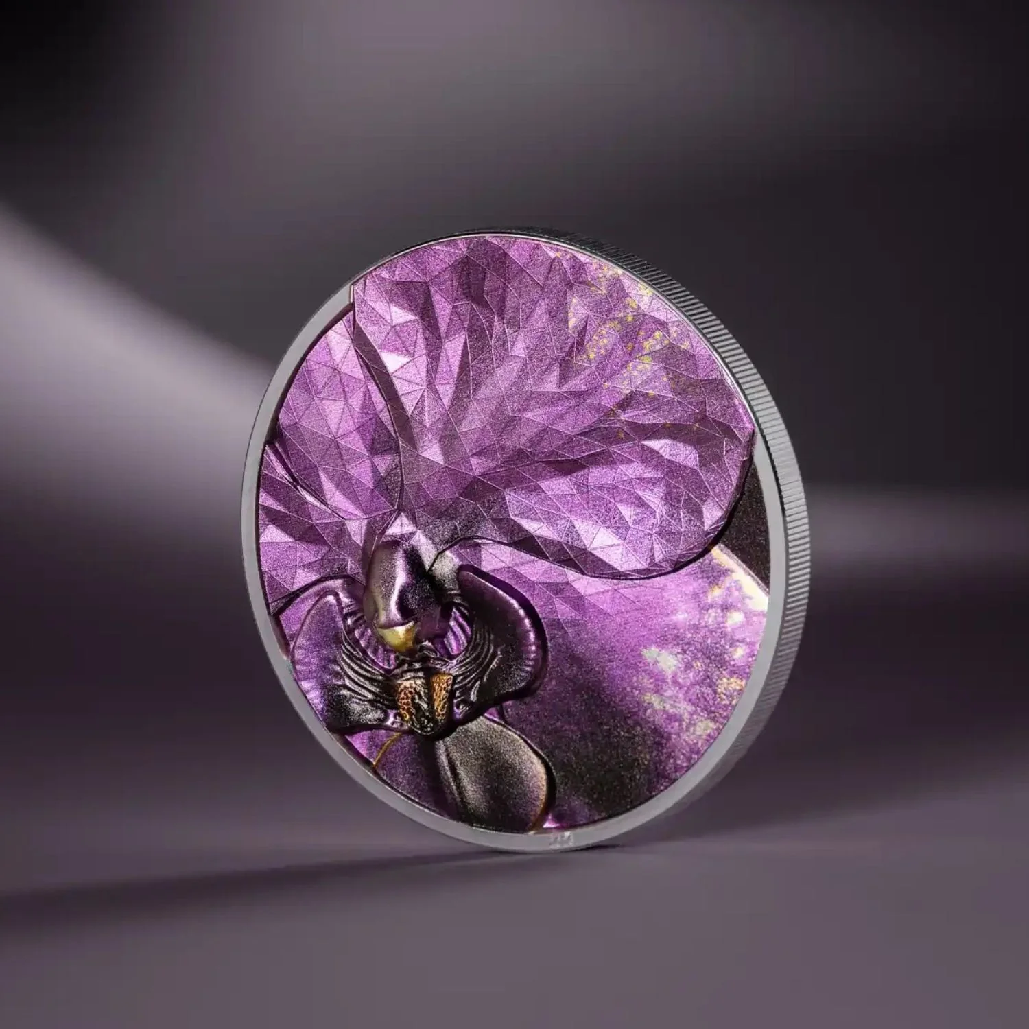 Bionics Orchid 2026 $5 Colour Ultra High Relief 1oz Silver Proof Coin - Image 3