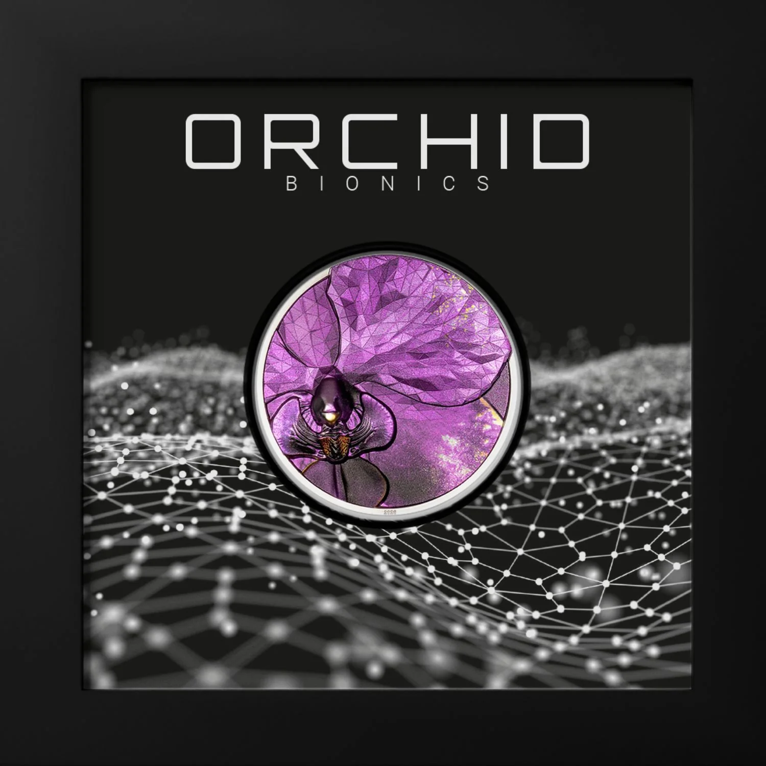 Bionics Orchid 2026 $5 Colour Ultra High Relief 1oz Silver Proof Coin - Image 5