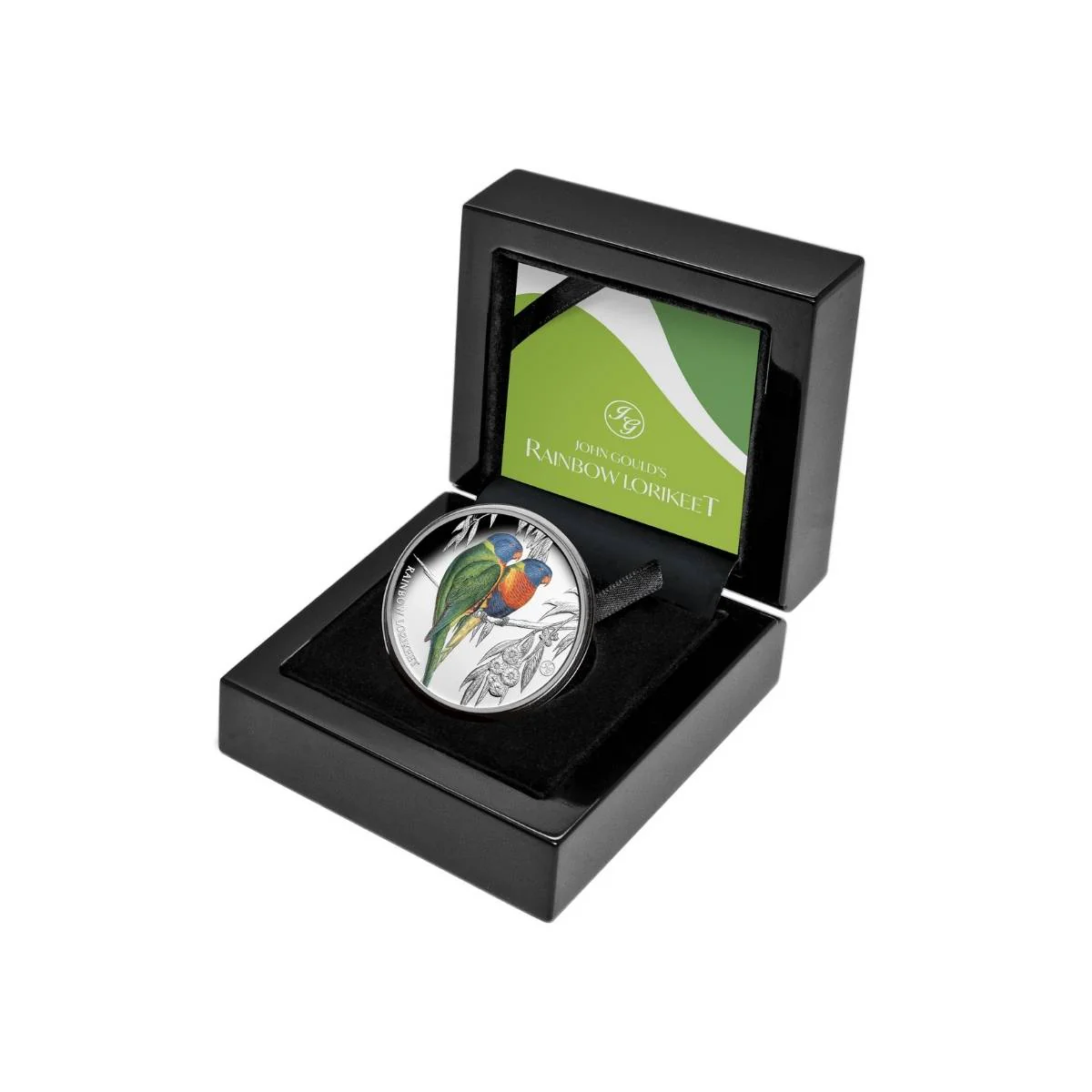 Birds of Australia 2024 $1 Rainbow Lorikeet 1oz Silver Proof Coin - Image 3