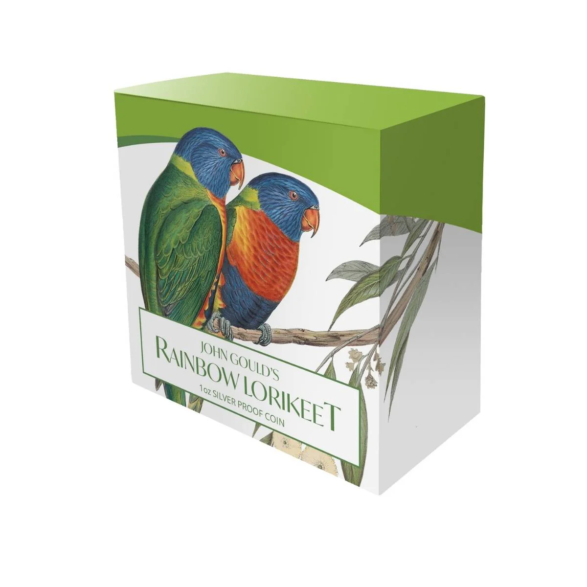 Birds of Australia 2024 $1 Rainbow Lorikeet 1oz Silver Proof Coin - Image 4