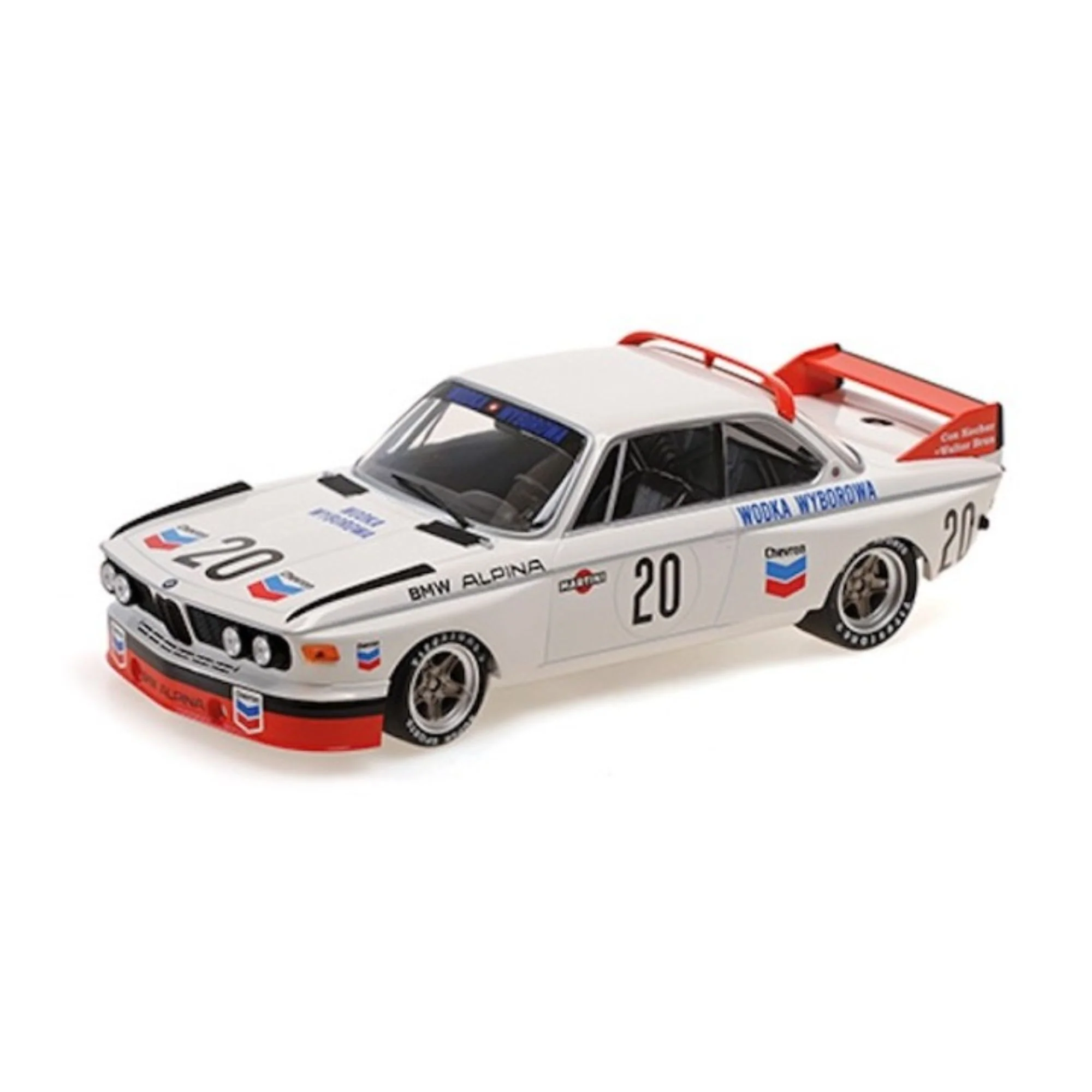 BMW 3.0 CSL - BMW ALPINA - 24H SPA 1973 W.BRUN / C.KOCHER - 1:18 Scale Diecast Model Car