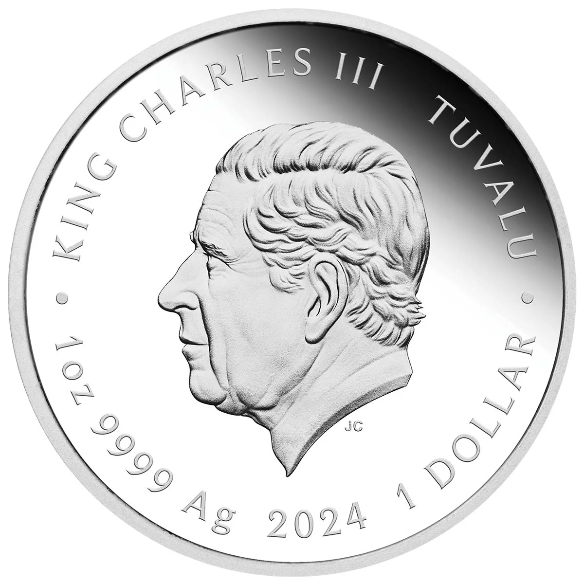 Bon Scott 2024 $1 1oz Silver Proof Coin - Image 2