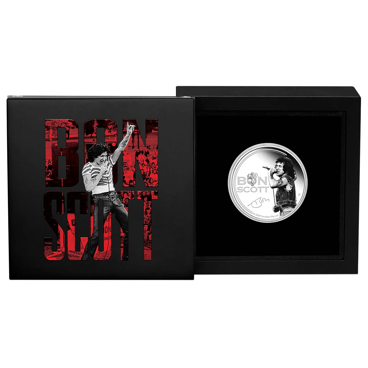 Bon Scott 2024 $1 1oz Silver Proof Coin - Image 3
