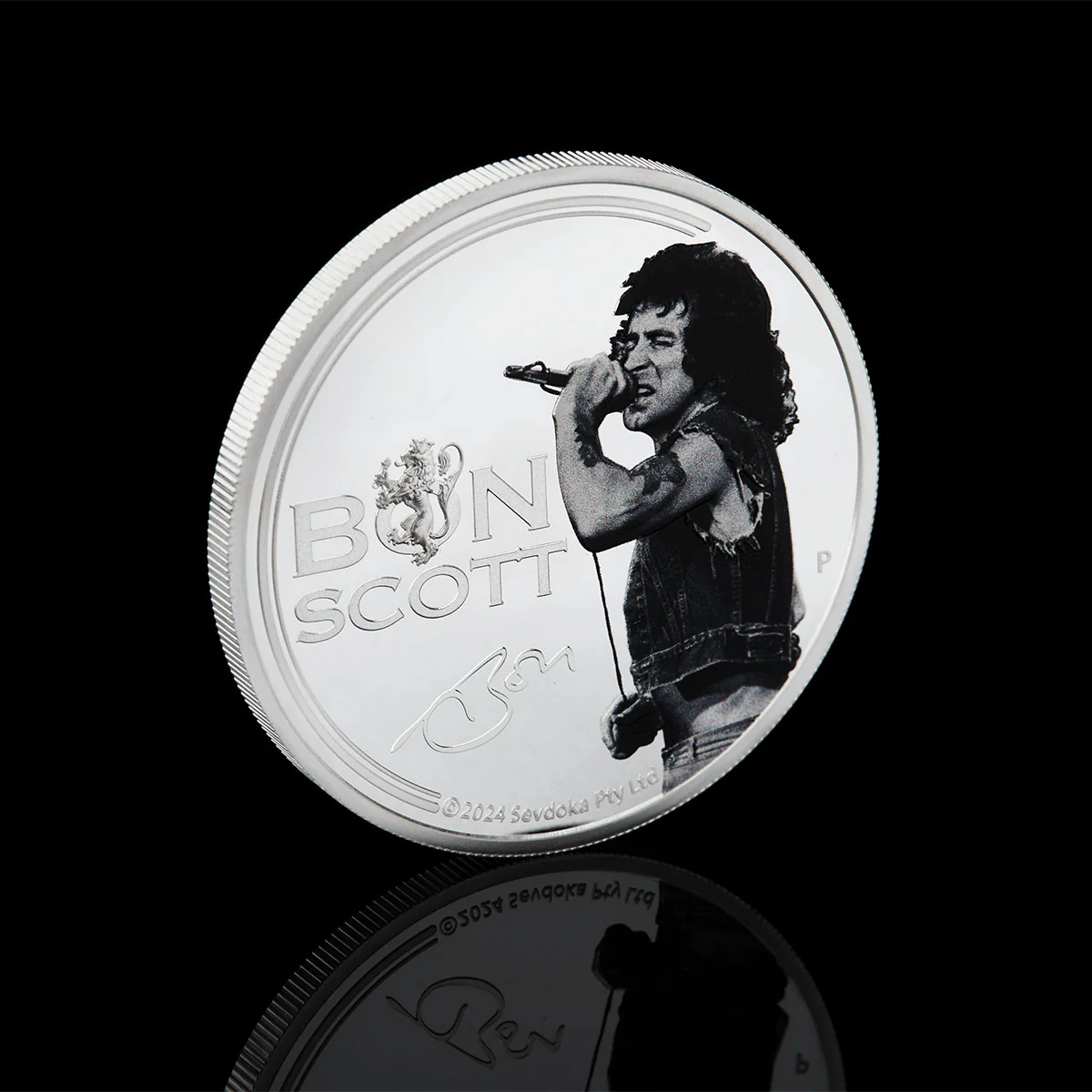 Bon Scott 2024 $1 1oz Silver Proof Coin - Image 5