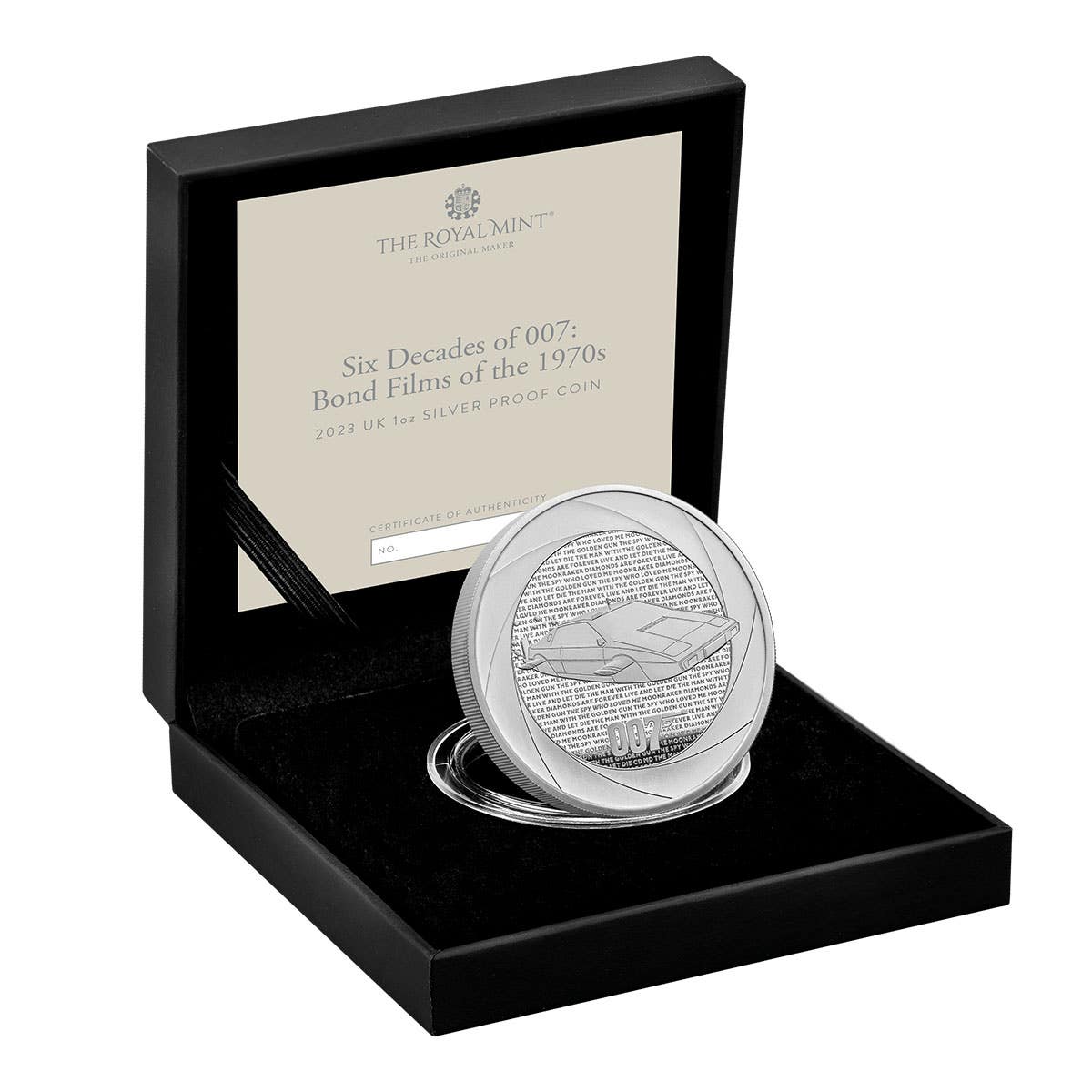 Bond Films of the 70's 2023 £2 1oz Silver Proof Coin - Image 3