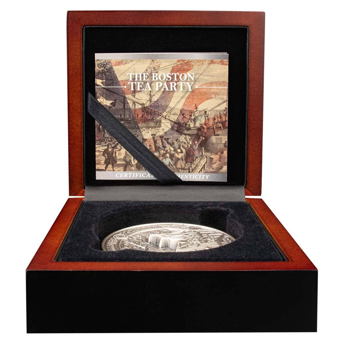 Boston Tea Party 2023 $10 250g Silver Antique Coin - Image 6