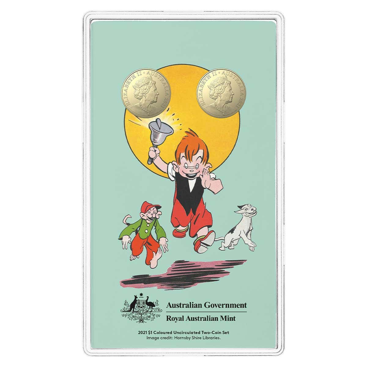 Centenary of Ginger Meggs 2021 $1 Coloured Uncirculated Two-Coin Set - Image 6