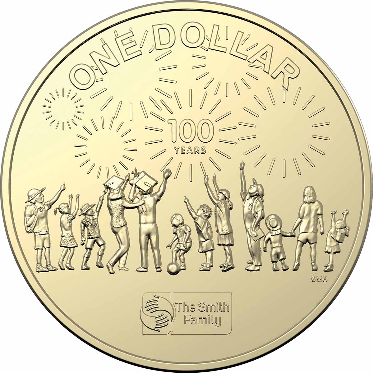 Australia Centenary Of The Smith Family 2022 $1 Uncirculated Coin - Image 2